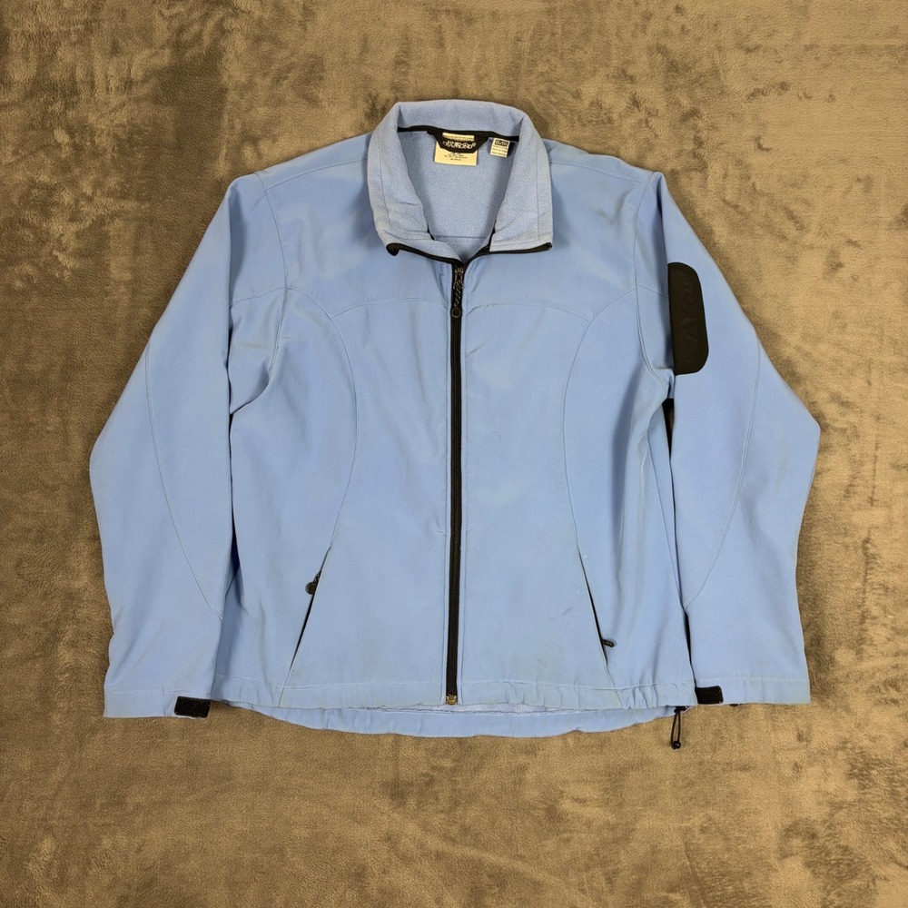 Black Diamond Jacket Mens XL‎ Blue Softshell Full Zip Fleece Lined Outdoor Coat